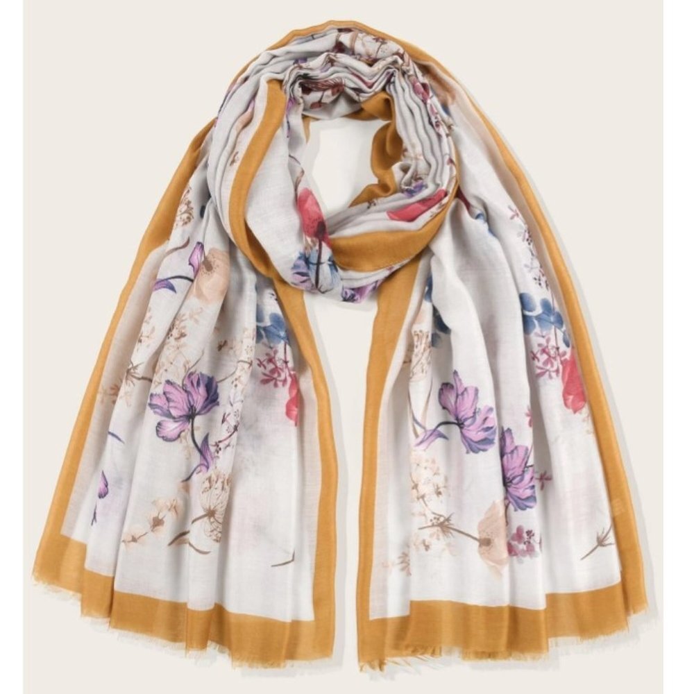 Flower Pattern Scarf Women Scarf